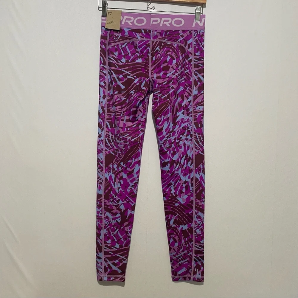 Nike Pro‎ Dri-FIT Girls Legging XL Purple Full Length/Long Stretch NWT